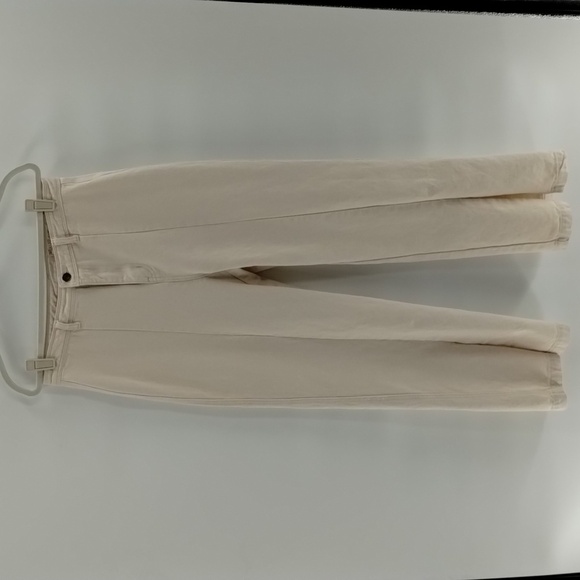 Wish List denim cream jeans split front size large 100% cotton high waist - Picture 1 of 12